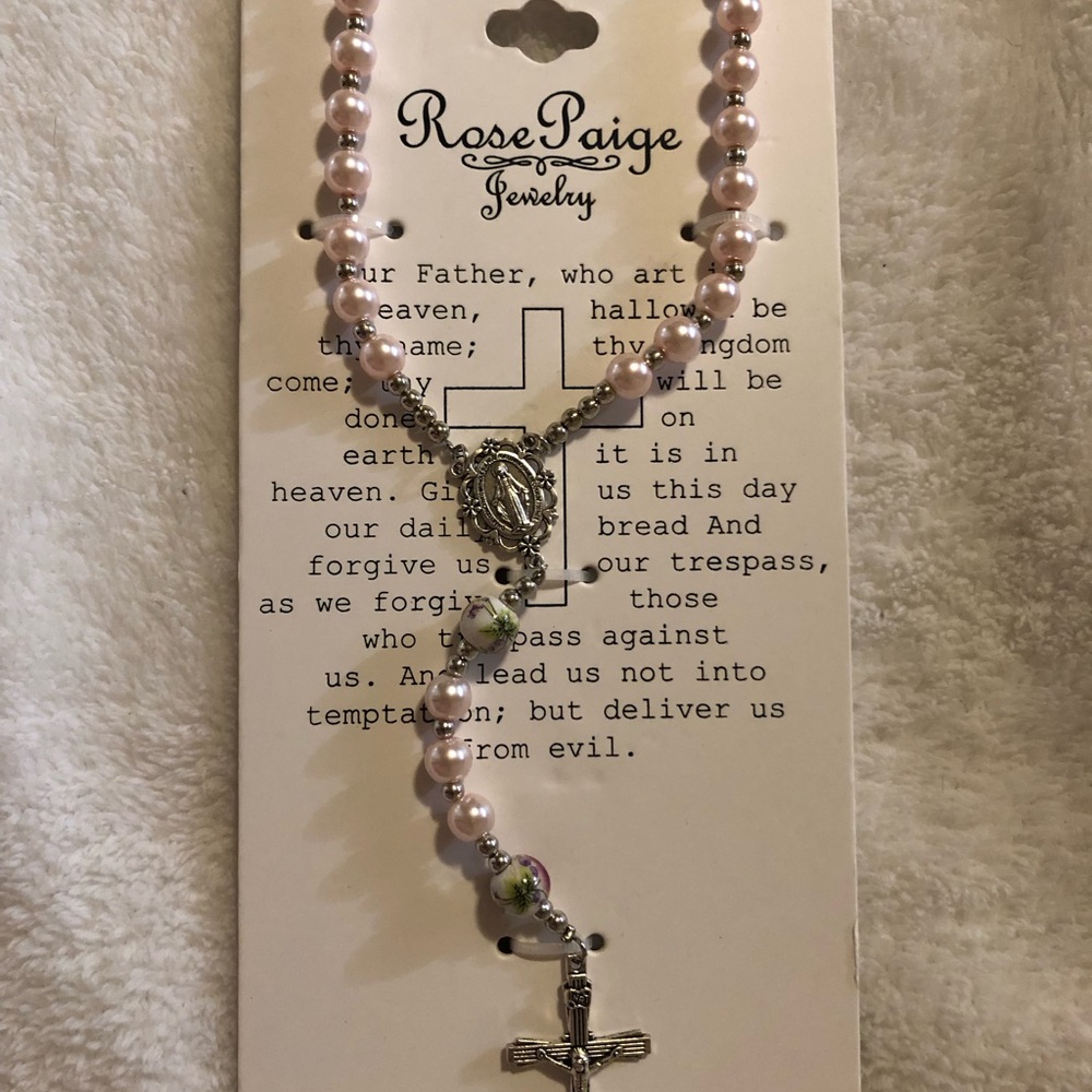 PAIGE Pink and Silver Pearl Necklace